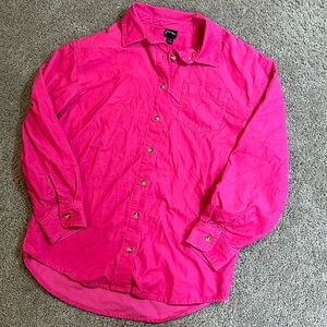 Art class size 10-12 girls corduroy button down
